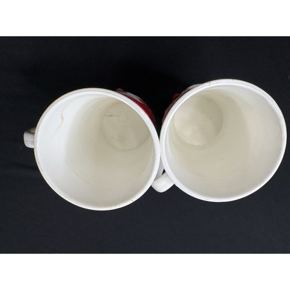 Vintage 1950's Plastic Santa Claus 2 Cups Tumbler  Google Eyes USA Eagle‎ 4.5x3" - Picture 5 of 8